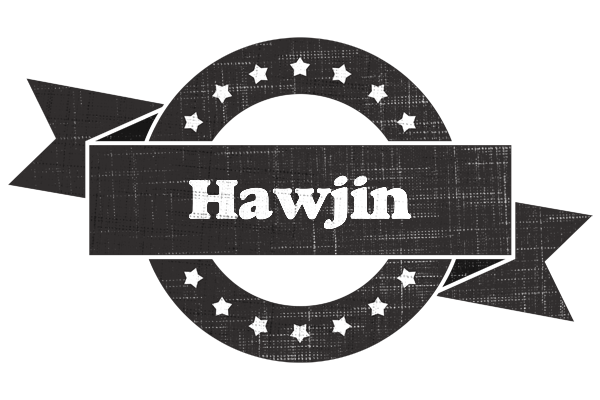 Hawjin grunge logo
