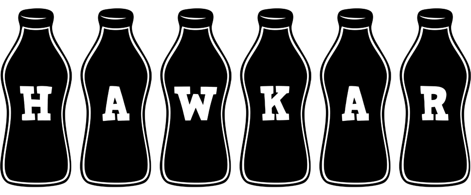 Hawkar bottle logo