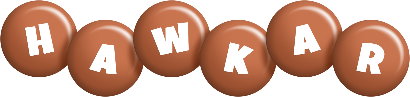 Hawkar candy-brown logo