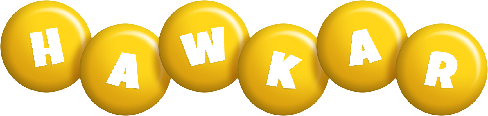 Hawkar candy-yellow logo