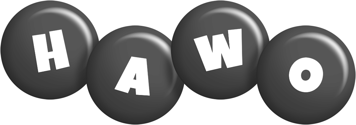 Hawo candy-black logo