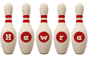 Hawra bowling-pin logo