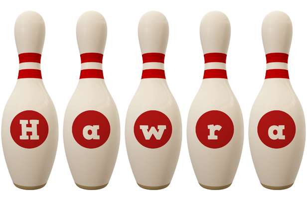 Hawra bowling-pin logo