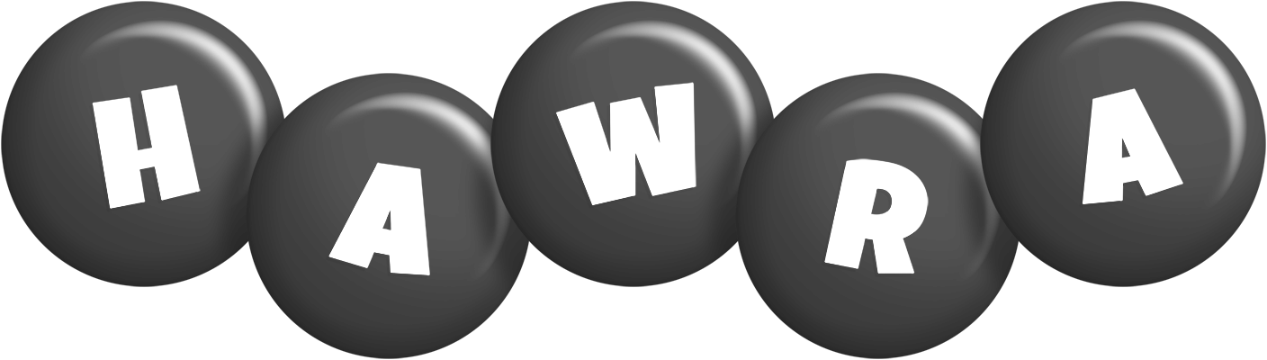 Hawra candy-black logo