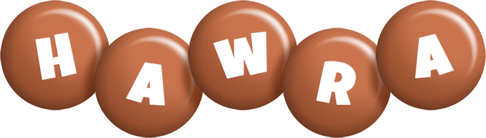 Hawra candy-brown logo