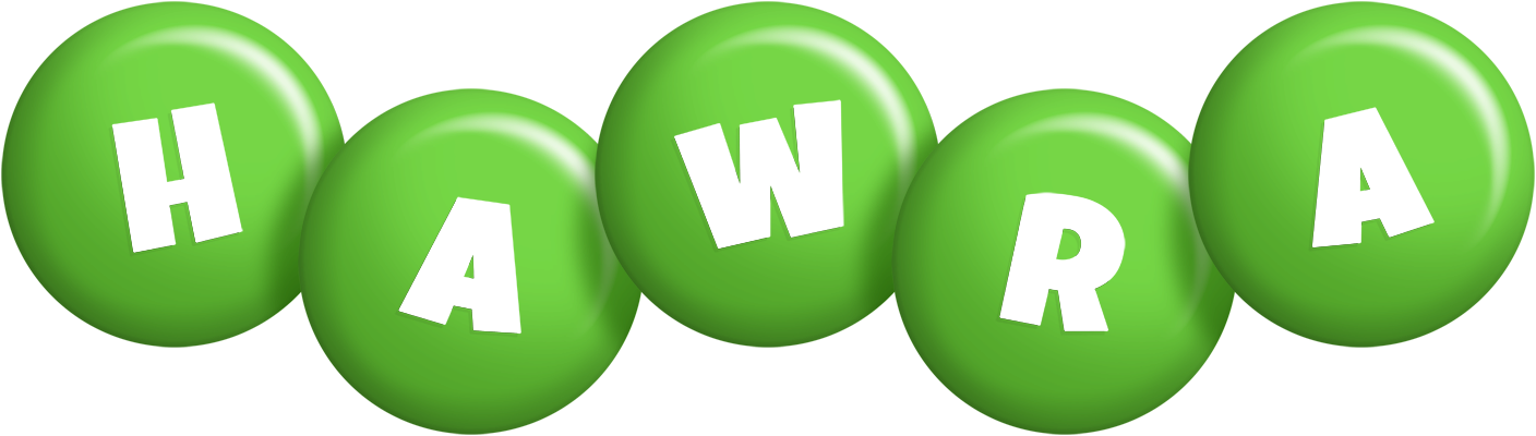 Hawra candy-green logo