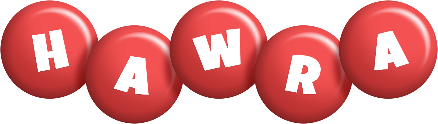 Hawra candy-red logo