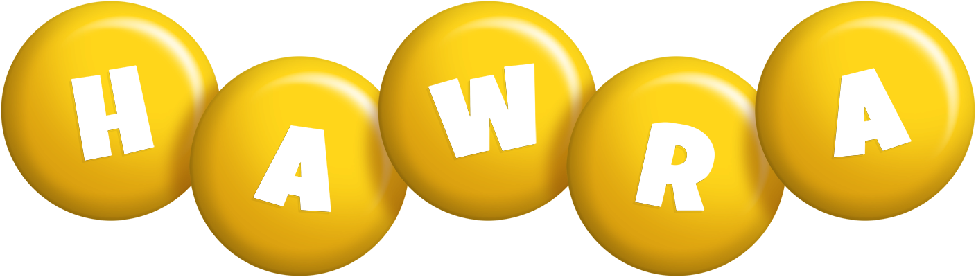 Hawra candy-yellow logo