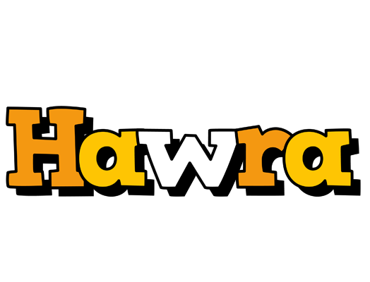 Hawra cartoon logo