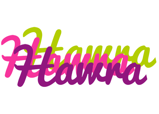 Hawra flowers logo