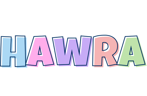 Hawra pastel logo