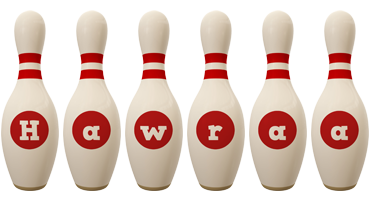 Hawraa bowling-pin logo