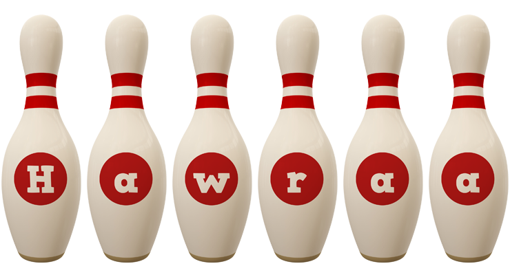 Hawraa bowling-pin logo
