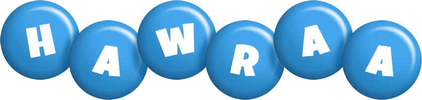 Hawraa candy-blue logo