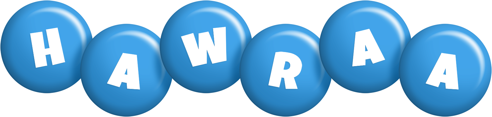 Hawraa candy-blue logo