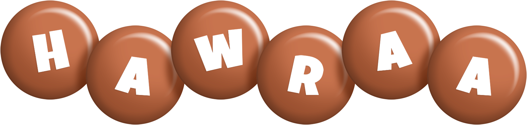 Hawraa candy-brown logo