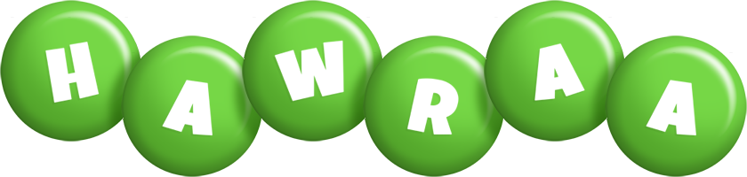 Hawraa candy-green logo