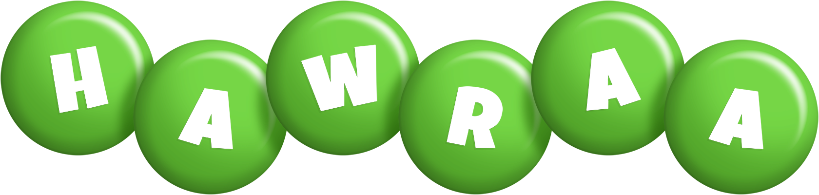 Hawraa candy-green logo