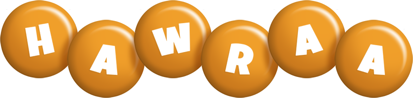 Hawraa candy-orange logo