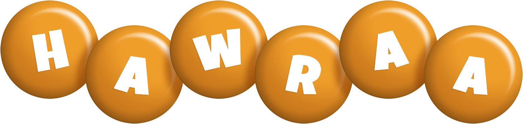 Hawraa candy-orange logo