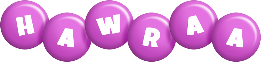 Hawraa candy-purple logo