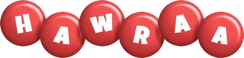 Hawraa candy-red logo