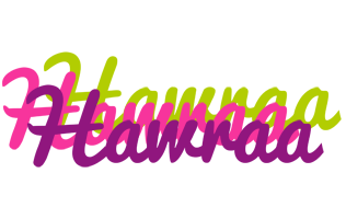 Hawraa flowers logo