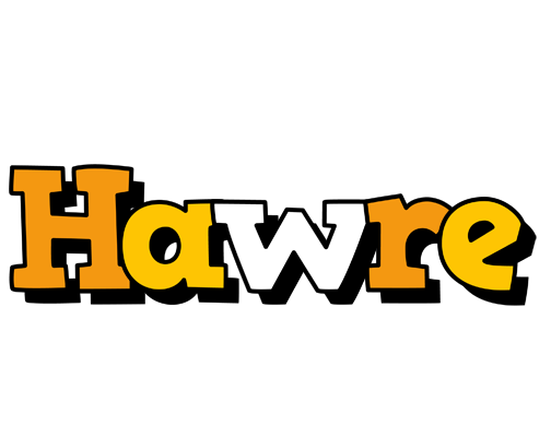 Hawre cartoon logo