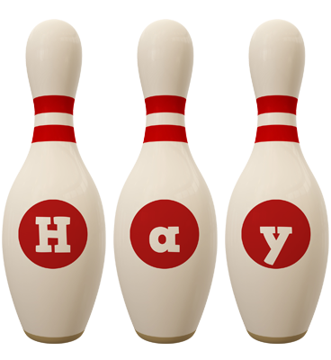 Hay bowling-pin logo