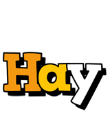 Hay cartoon logo