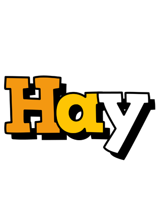 Hay cartoon logo