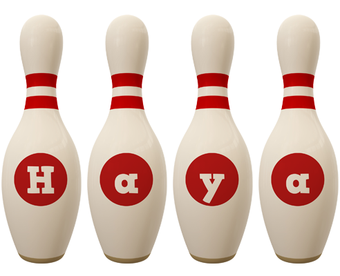 Haya bowling-pin logo
