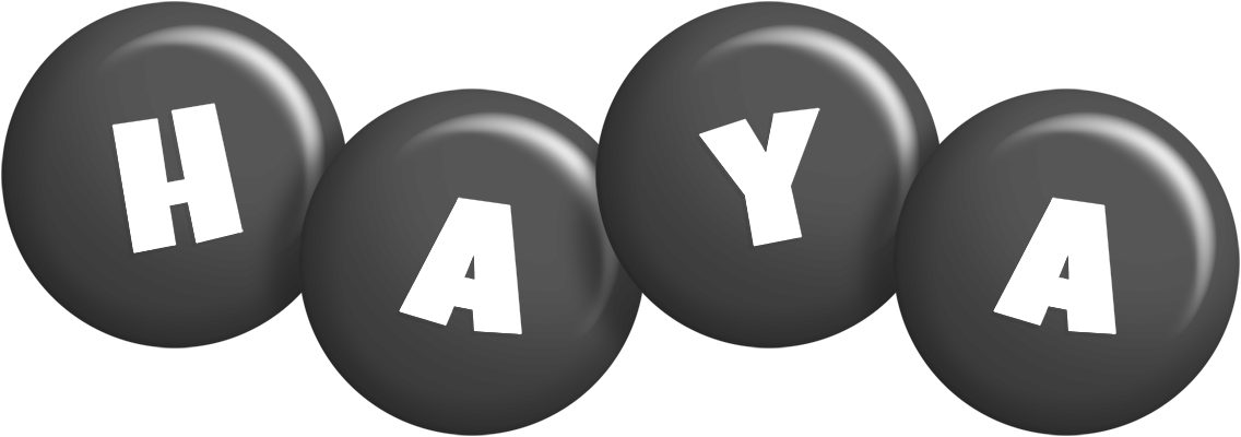 Haya candy-black logo