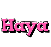 Haya girlish logo