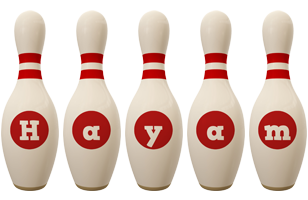 Hayam bowling-pin logo
