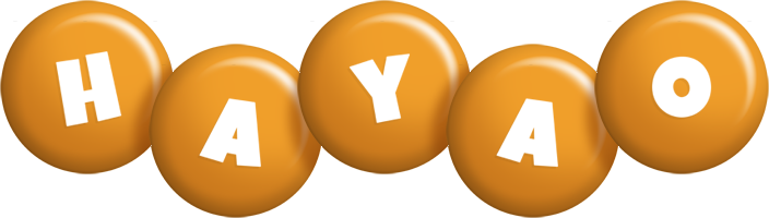 Hayao candy-orange logo