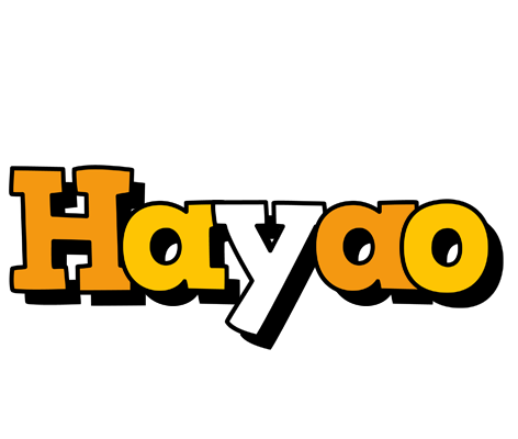 Hayao cartoon logo