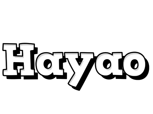 Hayao snowing logo