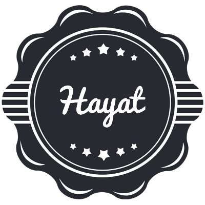 Hayat badge logo