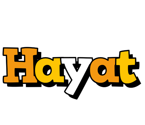 Hayat cartoon logo