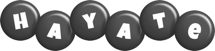 Hayate candy-black logo