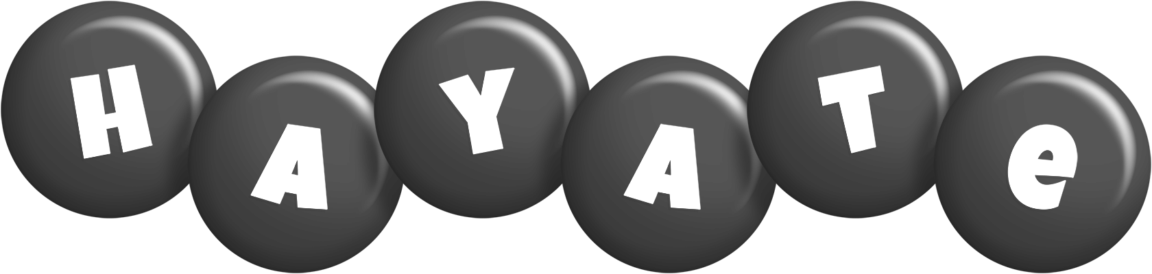 Hayate candy-black logo