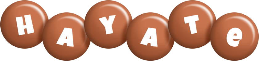 Hayate candy-brown logo