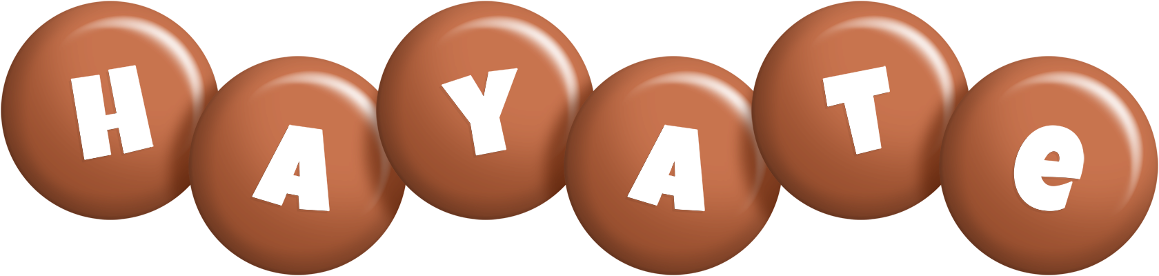 Hayate candy-brown logo