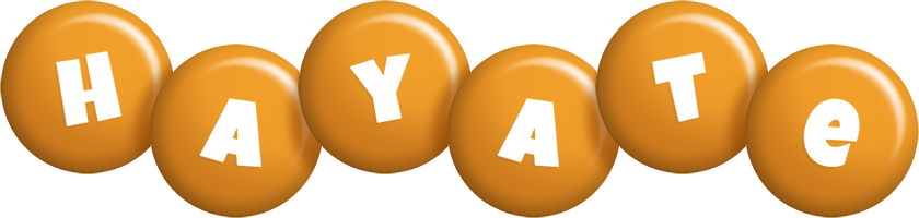 Hayate candy-orange logo