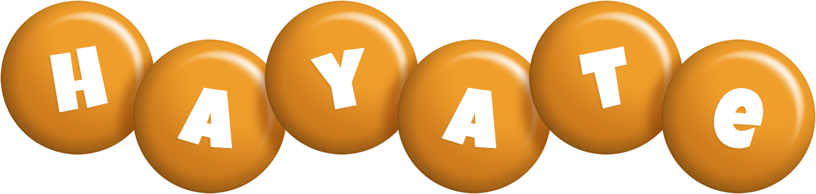 Hayate candy-orange logo