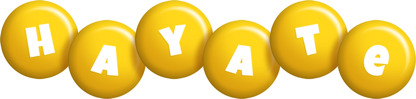 Hayate candy-yellow logo