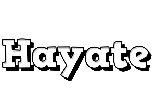 Hayate snowing logo