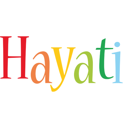 Hayati birthday logo