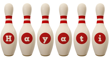 Hayati bowling-pin logo